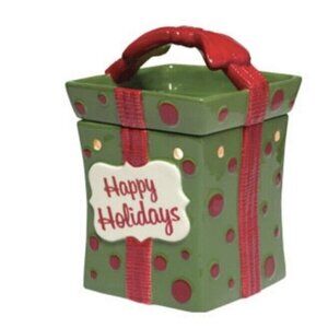 Scentsy All Wrapped Up Retired Wax Warmer Full Size Holiday Collection 2010 NEW